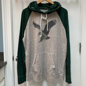 American Eagle Lightweight Flying Eagle Hoodie Sweatshirt Size Large